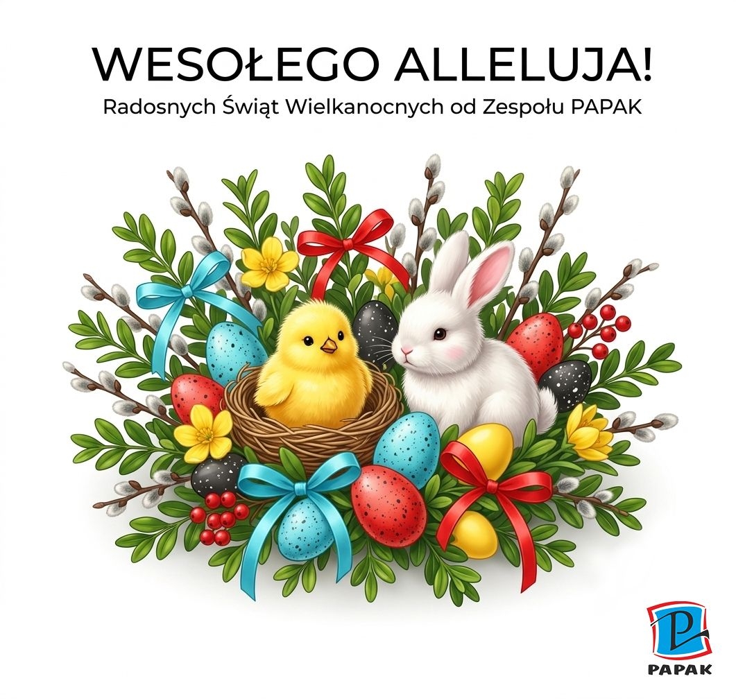 Radosnych Świąt Wielkanocnych życzy Zespół PAPAK!