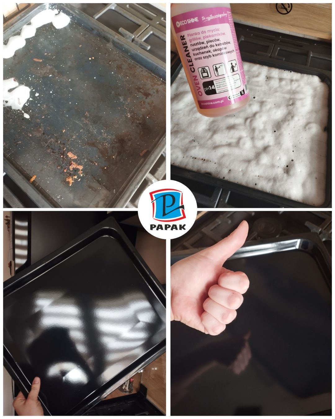 Czysty piekarnik z Oven Cleaner